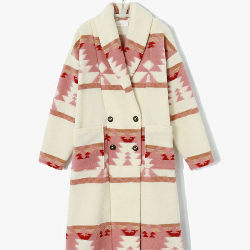 Yellowstone S05 Beth Dutton Pink Printed Coat