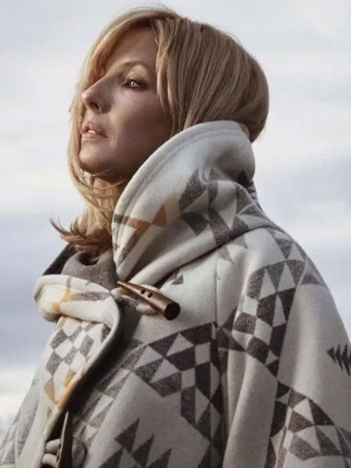 Yellowstone Beth Dutton White Cloak Coat