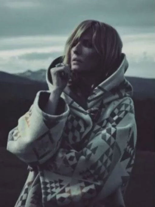 Yellowstone Beth Dutton White Cloak Coat