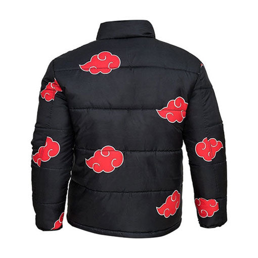 Naruto Akatsuki Black Puffer Jacket