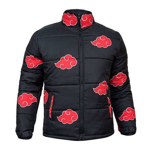 Naruto Akatsuki Black Puffer Jacket