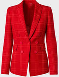 Carrie Preston Elsbeth 2024 Elsbeth Tascioni Plaid Blazer