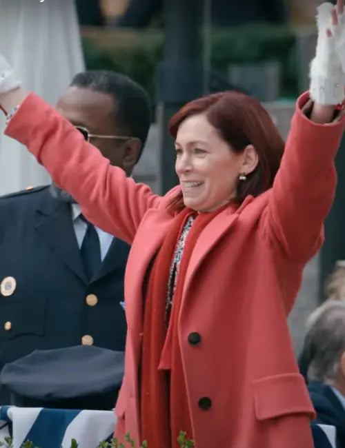 Carrie Preston Elsbeth 2024 Red Coat