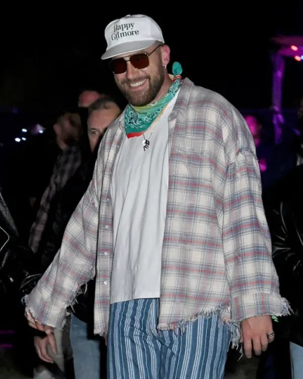 Coachella 2024 Travis Kelce Check Shirt