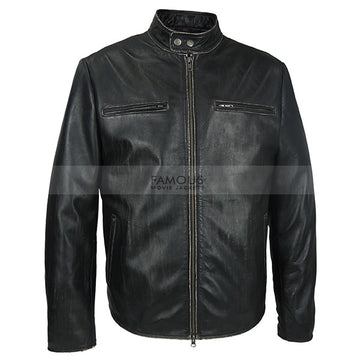 Daddy's Home Mark Wahlberg Distressed Leather Jacket