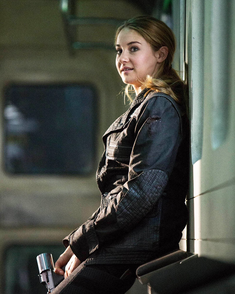 Divergent Insurgent Shailene Woodley Black Leather Jacket