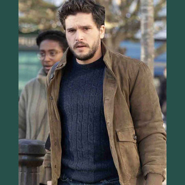 Eternals Kit Harington Brown Jacket