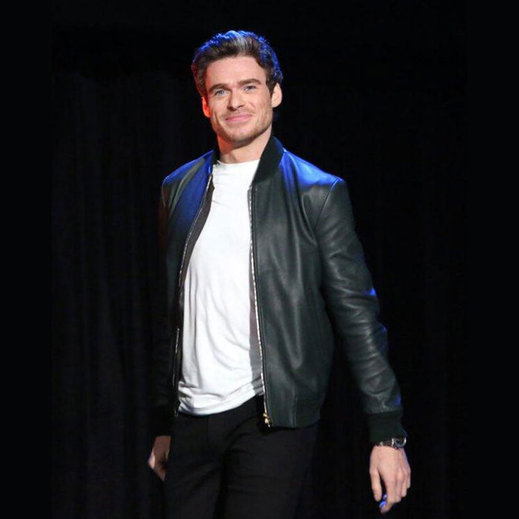 Richard Madden The Eternals Premier Leather Jacket