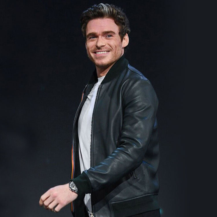 Richard Madden The Eternals Premier Leather Jacket