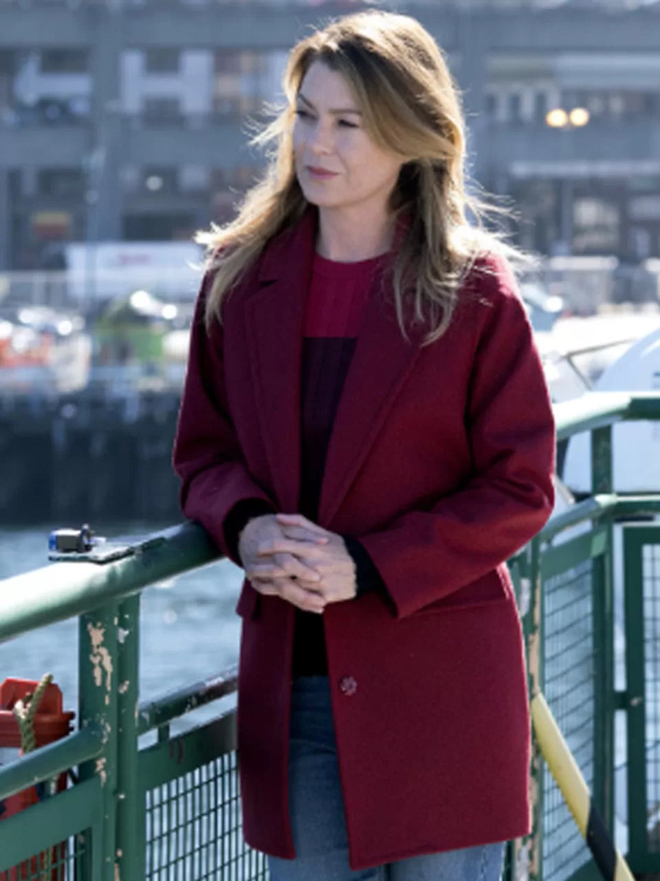 Grey’s Anatomy Dr. Meredith Grey Red Coat