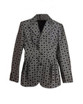 Emily in Paris Lily Collins Geometric Print Grey Blazer 1