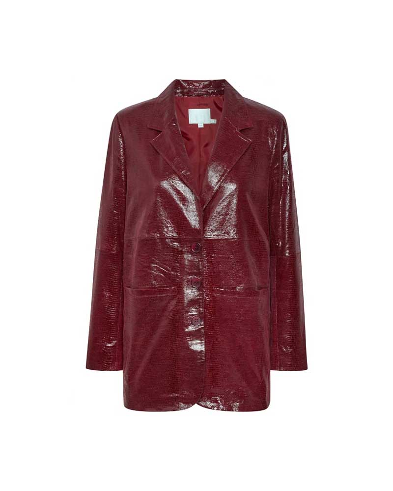 Emily in Paris S03 Camille Razat Maroon Blazer