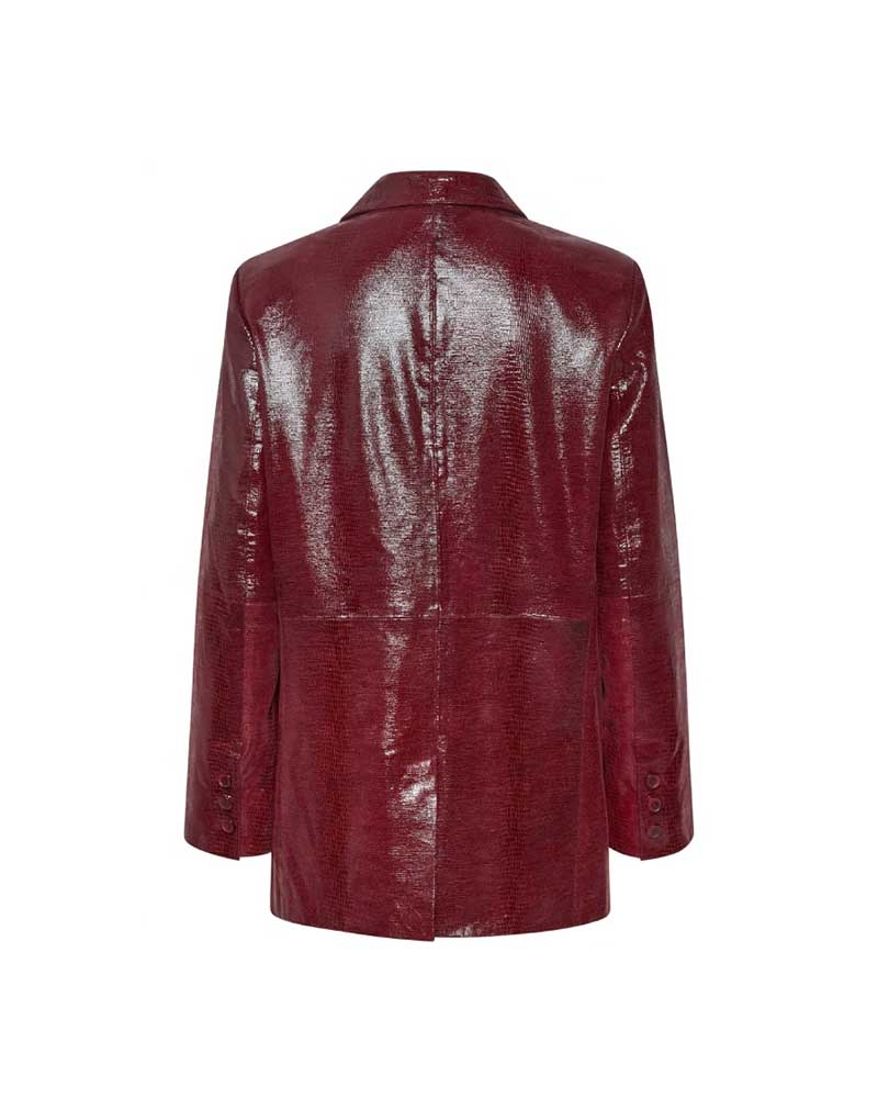 Emily in Paris S03 Camille Razat Maroon Blazer