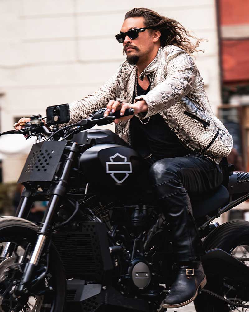 Fast X 2023 Jason Momoa Snakeskin Leather Jacket