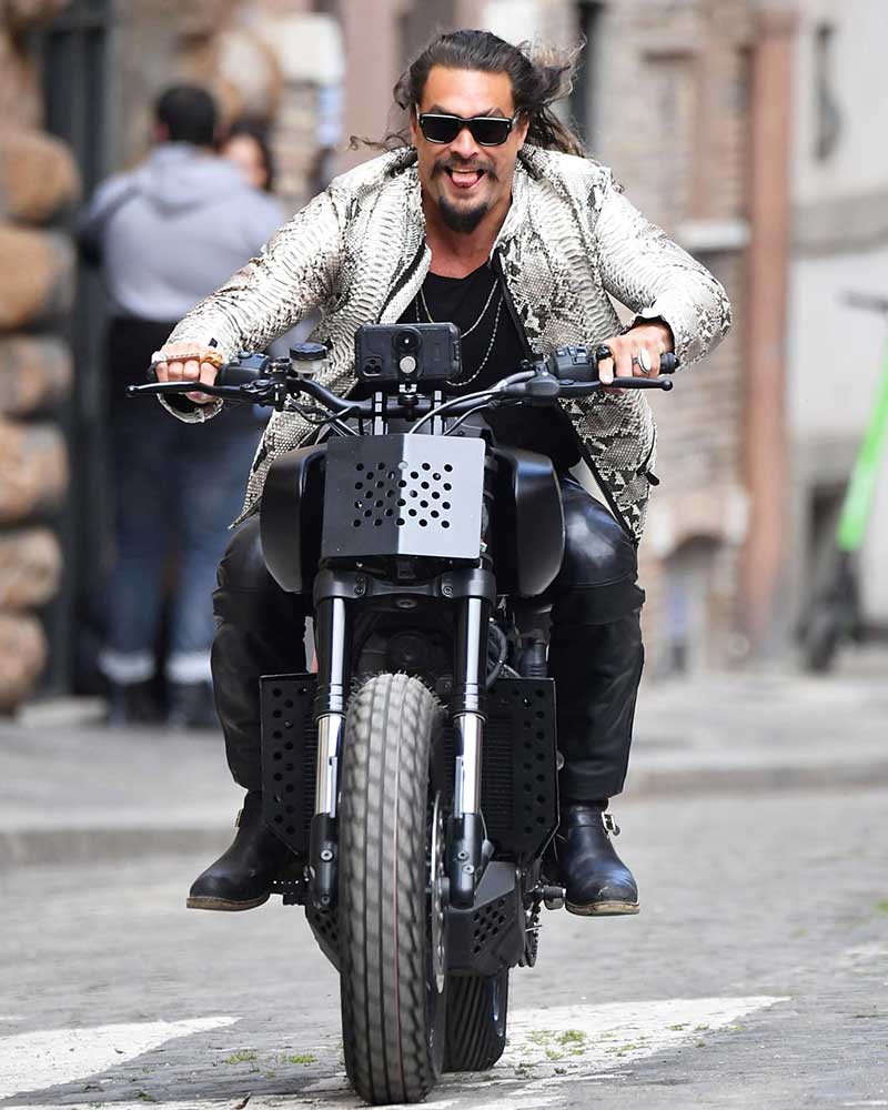 Fast X 2023 Jason Momoa Snakeskin Leather Jacket 1