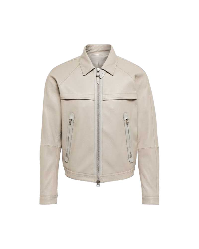 Fast X 2023 Jason Statham Beige Leather Jacket