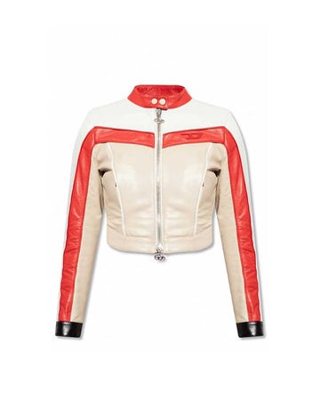 Fast X 2023 Nathalie Emmanuel White Biker Jacket