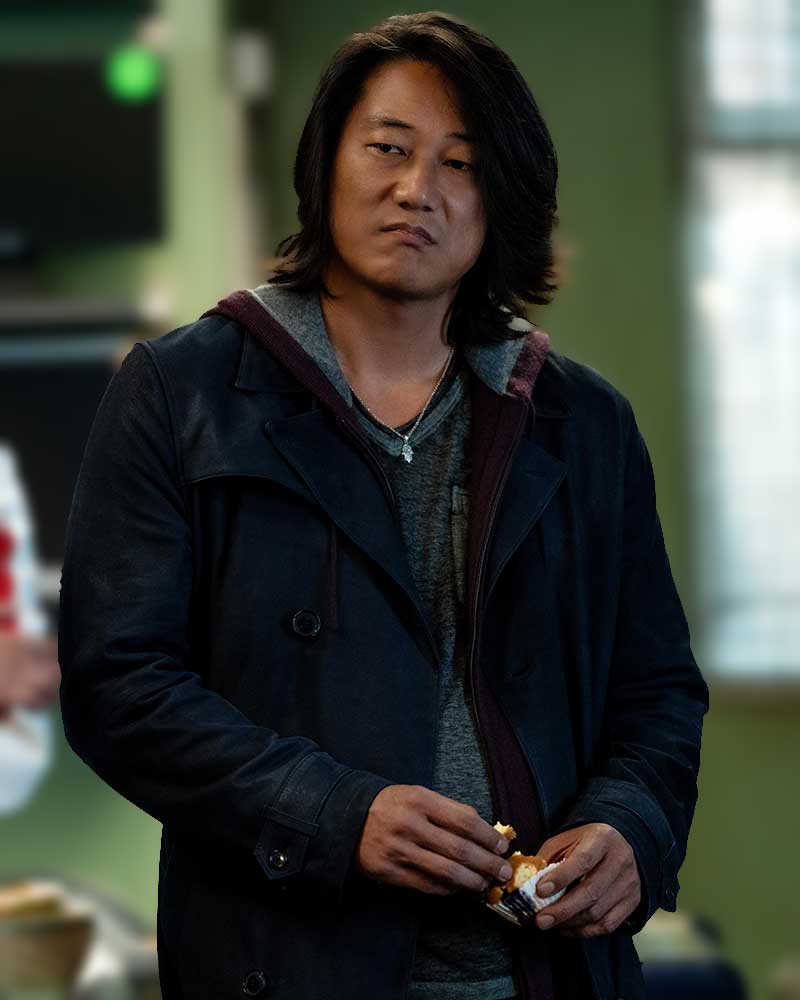 Fast X 2023 Sung Kang Black Trench Coat