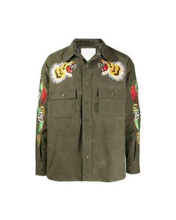 Fast X 2023 Tej Parker Green Embroidered Jacket