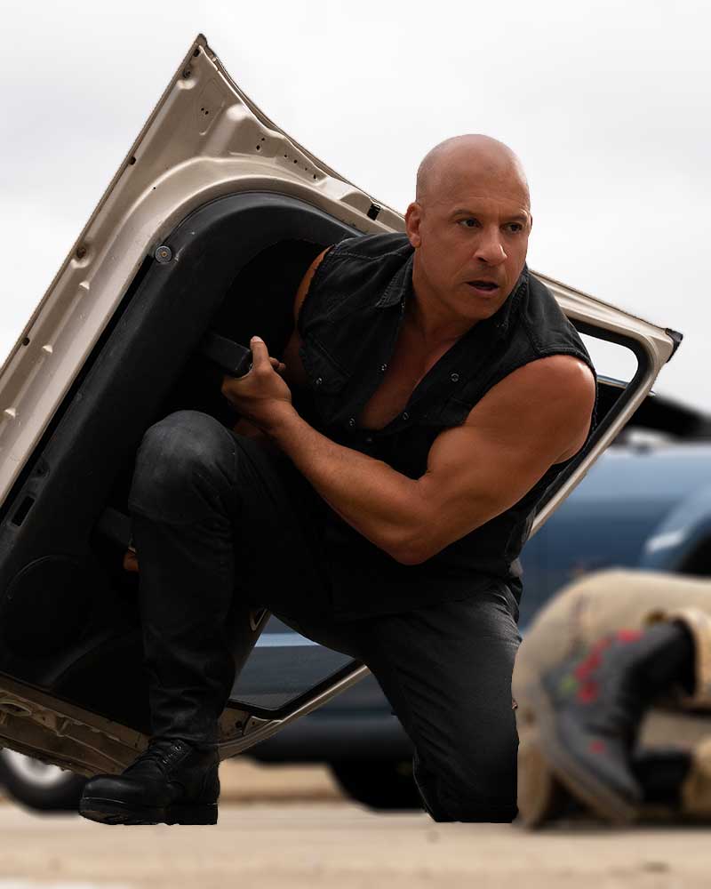 Fast X 2023 Vin Diesel Black Vest