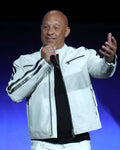 Fast X Premiere 2023 Vin Diesel CinemaCon White Leather Jacket