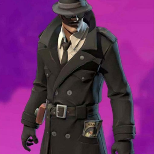 Noir Skin Fortnite Wool Coat