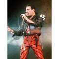 Freddie Mercury Red and Black Leather Jacket