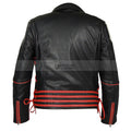 Freddie Mercury Red and Black Leather Jacket