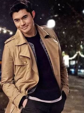 Last Christmas Henry Golding Brown Coat