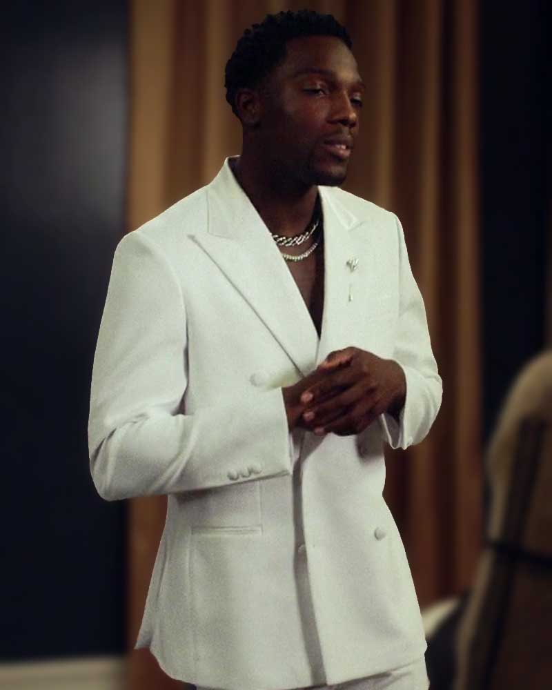 House Party 2023 Tosin Cole White Blazer