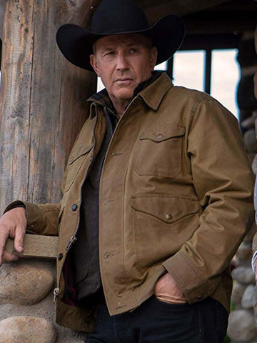 Yellowstone Season 2 John Dutton Brown Jacket