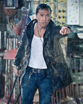 John Wick 4 Donnie Yen Black Leather Hooded Jacket 1