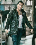 John Wick 4 Donnie Yen Black Leather Hooded Jacket