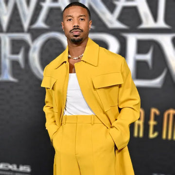 Black Panther Wakanda Forever Michael B. Jordan Yellow Coat