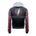 Justice League The Flash Hoodie Leather Jacket