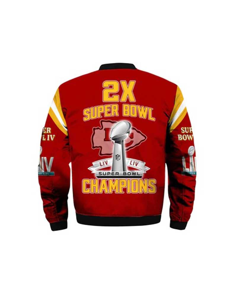 Super Bowl Kansas City Chiefs NFL Champions Red Jacket