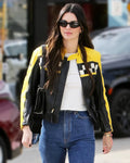 Aspen Trip 2023 Kendall Jenner Leather Jacket