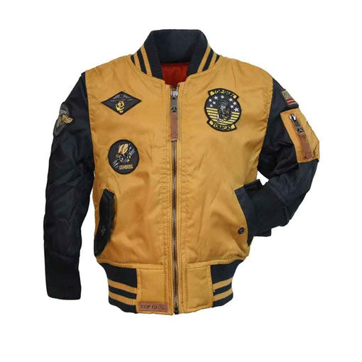 Top Gun Yellow Kids MA-1 Bomber Jacket