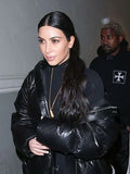 Kim Kardashian  Black Puffer Jacket