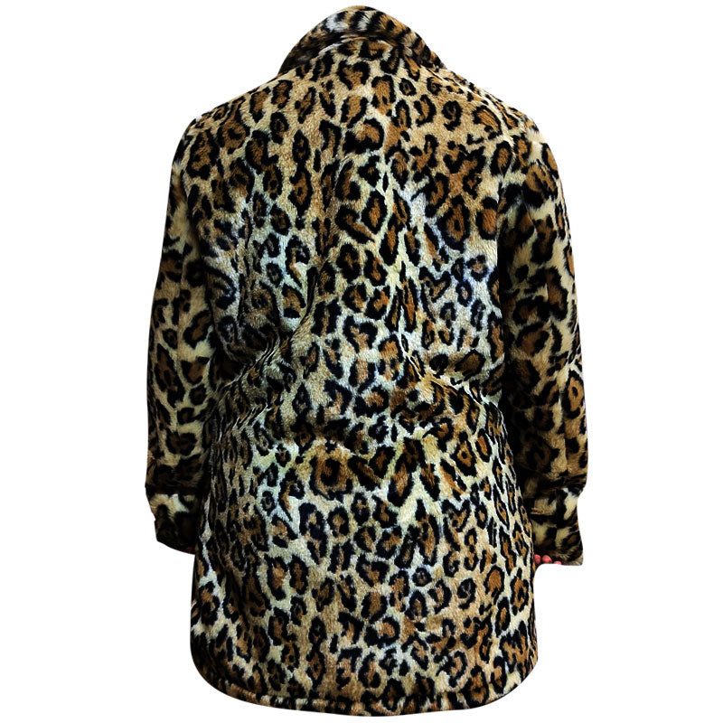 Last Christmas Emilia Clarke Leopard Fur Coat