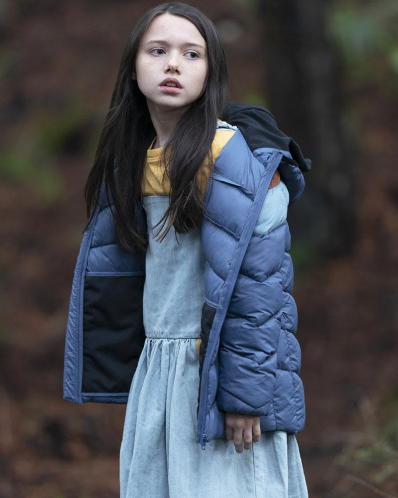 M3gan Violet McGraw Blue Puffer Jacket