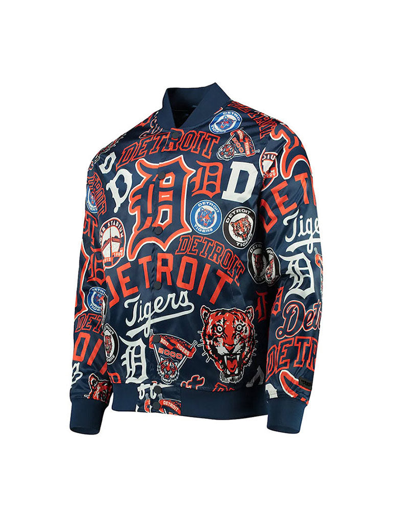 Men Pro Standard Navy Detroit Tigers Printed Jacket