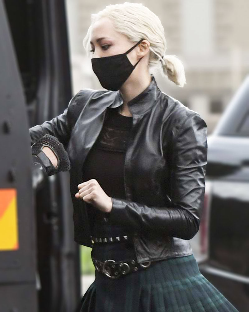 Mission Impossible 7 Pom Klementieff Slimfit Leather Jacket