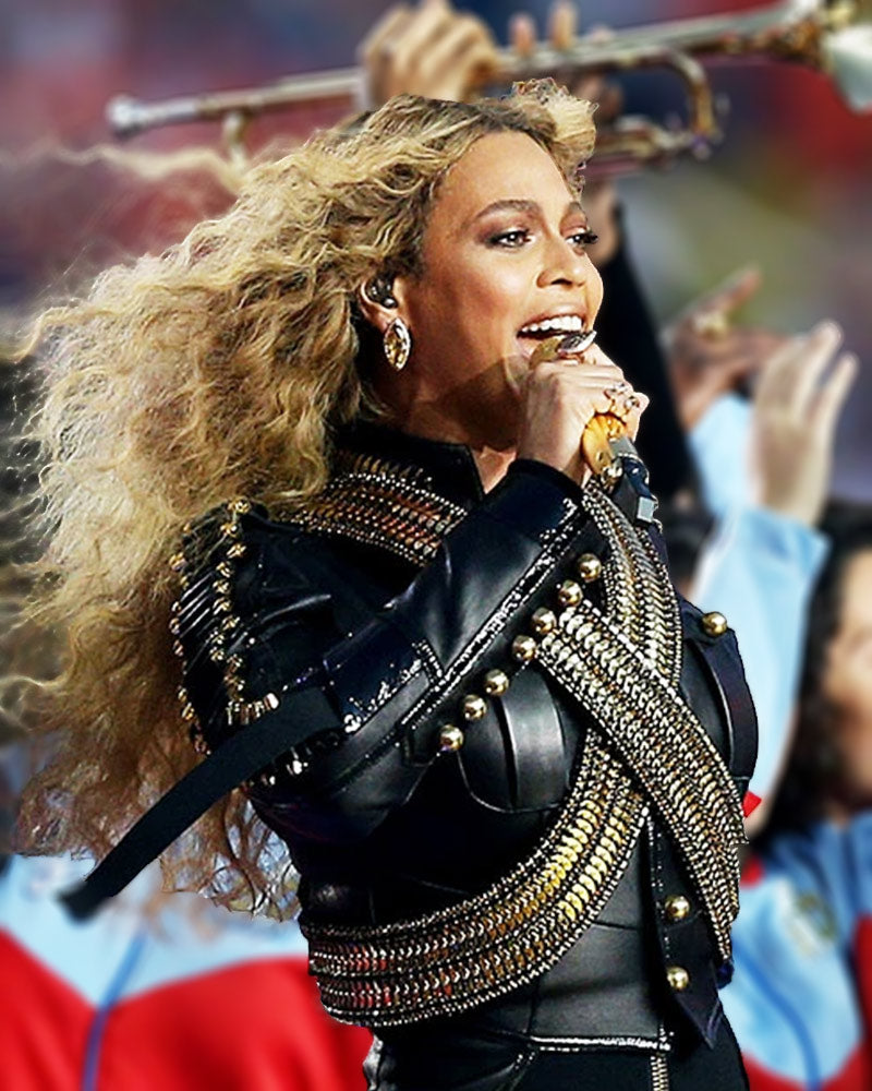 Pepsi Super Bowl 50 Halftime Show Beyonce Leather Jacket