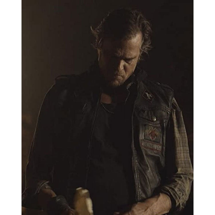 The Walking Dead S10 Rodney Rowland Leather Vest