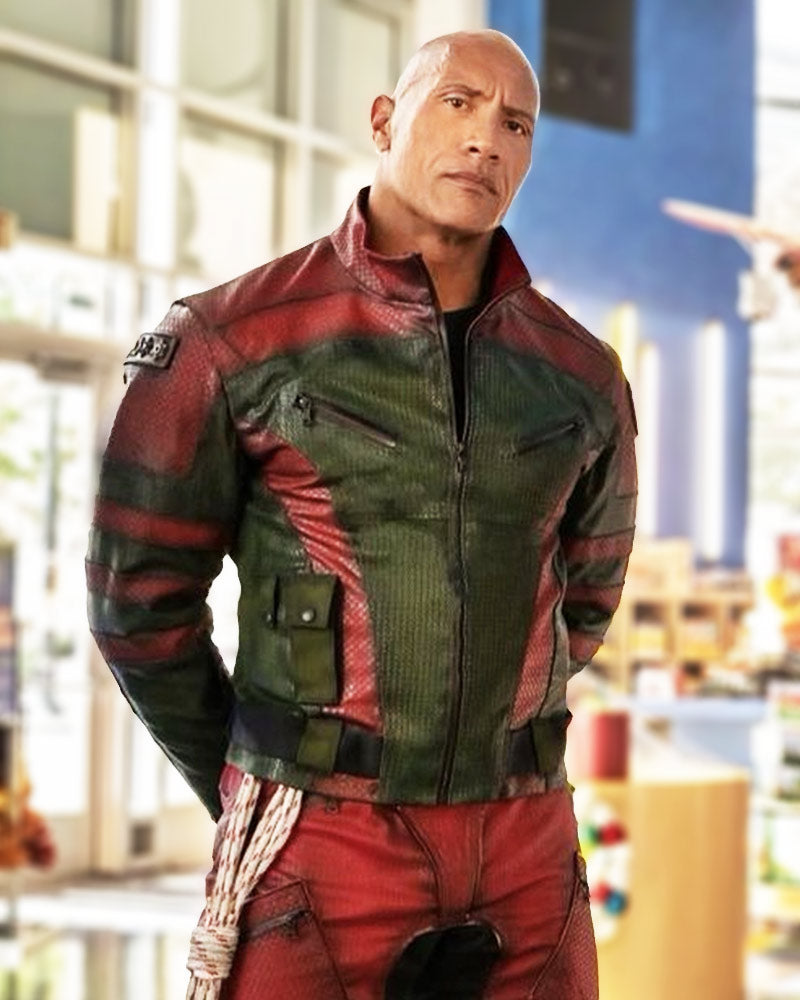 Red One 2023 Dwayne Johnson Leather Jacket