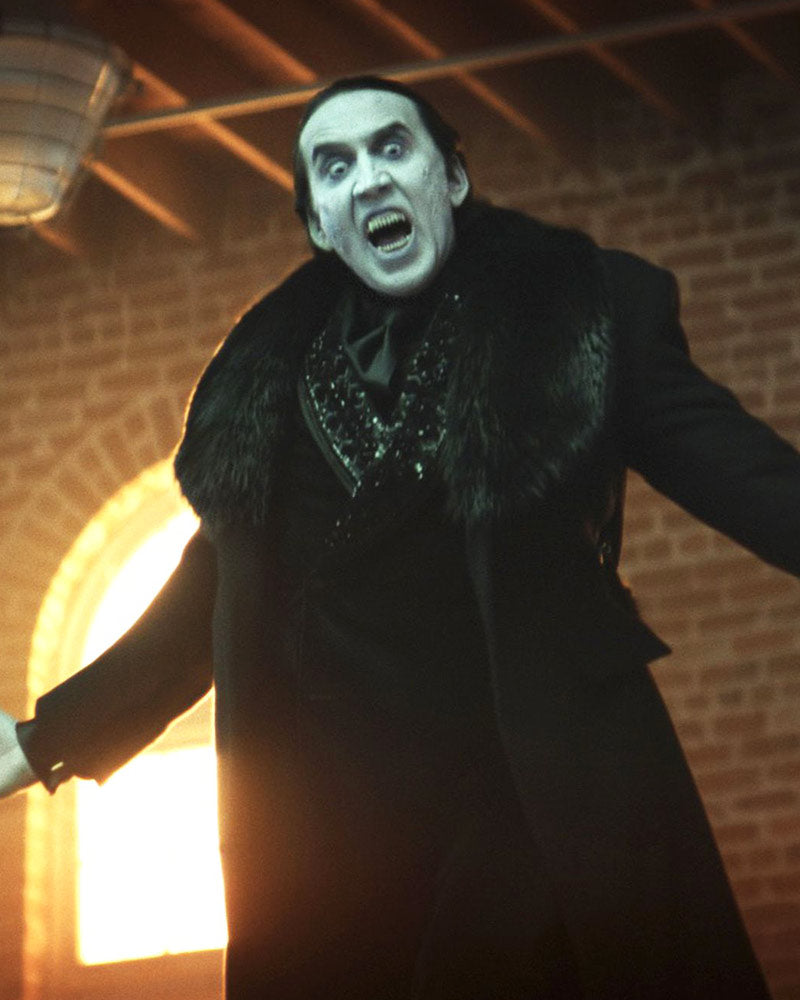 Renfield 2023 Nicolas Cage Wool Fur Coat