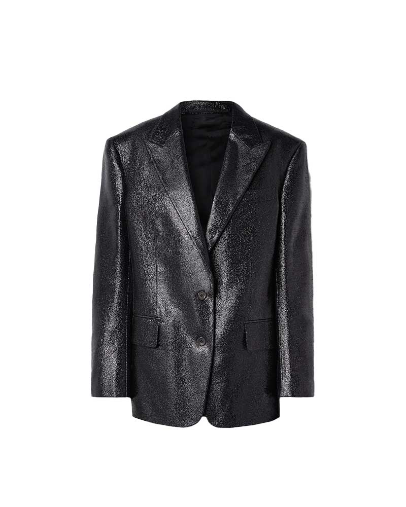 Renfield Event 2023 Nicolas Cage Black Glitter Blazer