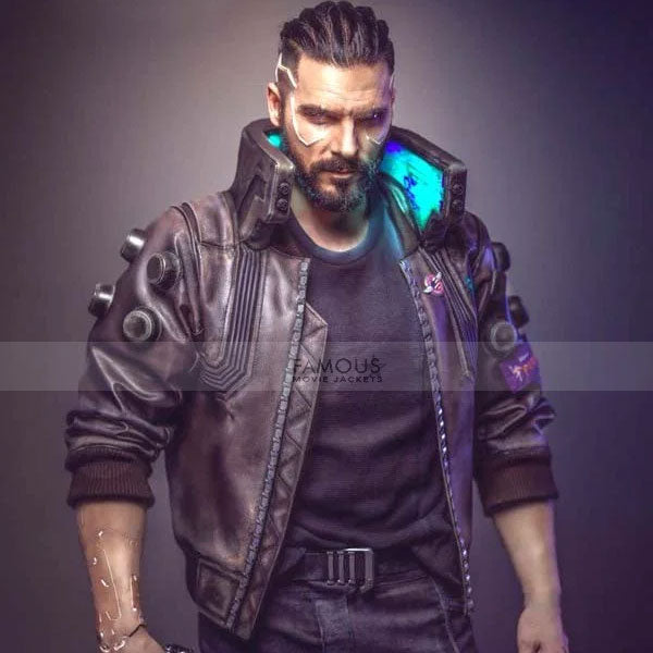 Samurai Cyberpunk 2077 Leather Jacket