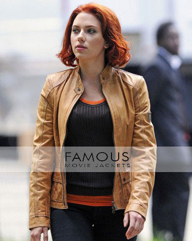 Scarlett Johansson Leather Jacket